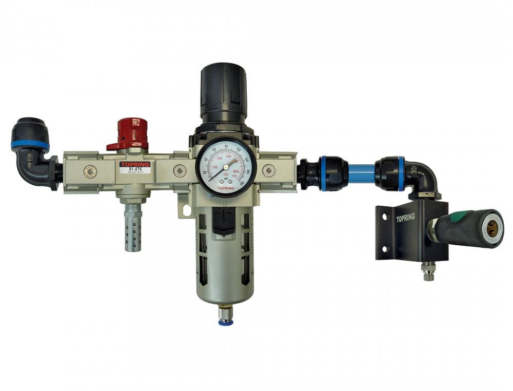 Unité combinée FR avec distributeur et 1 raccord en composite Ultraflo pour 16 mm S08