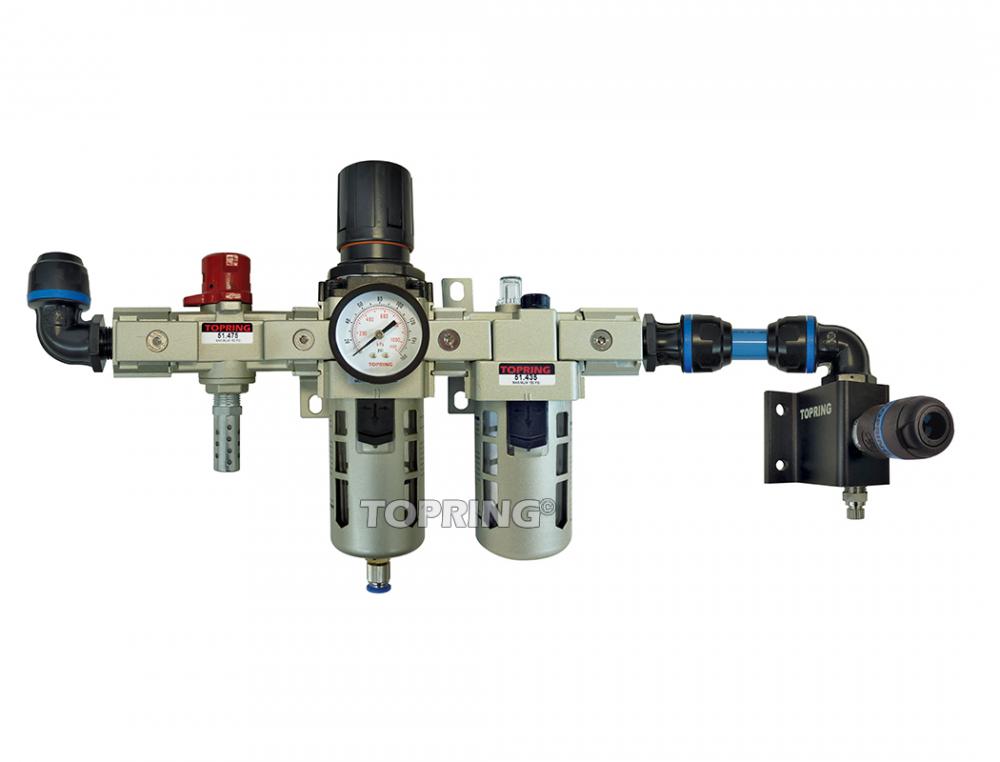Unit?Š combin?Še FRL avec distributeur et 1 raccord en composite Ultraflo pour 16 mm S