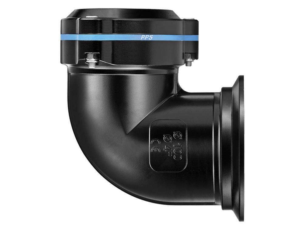 Coude de connexion 90° 100mm PPS CRN