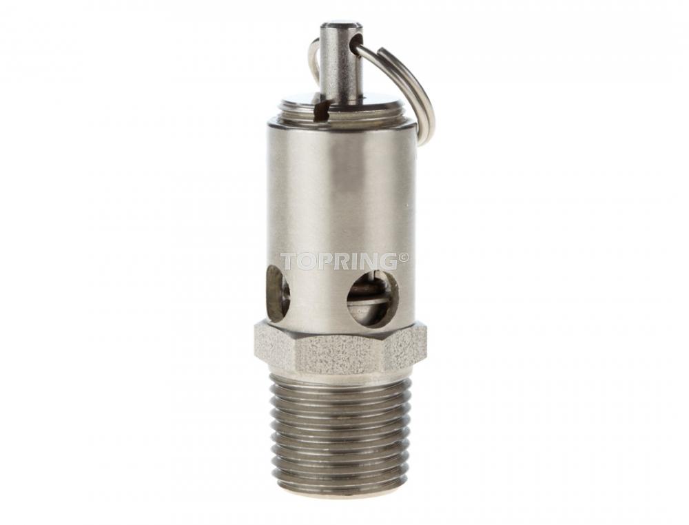 Soupape sécurité ASME 1/2(M)NPT 200 PSI Inox