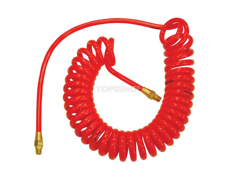Tuyau autorétr. 3/8x15&#39;x3/8(M)NPT FLEXCOIL rouge