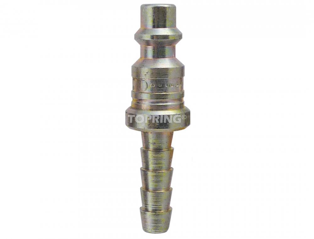 Embout 1/4 industriel en acier avec barbillon pour tuyau 3/8 (multiple de 10)