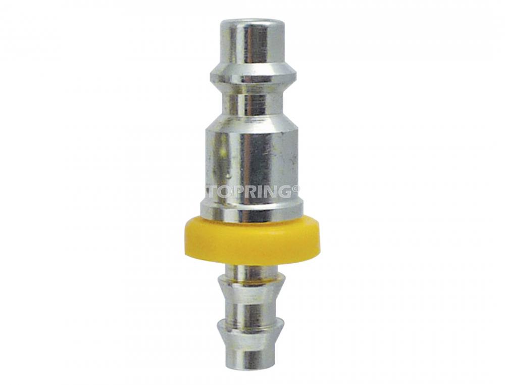 Embout 1/4 industriel en acier avec barbillon pour tuyau Push-On 3/8 (multiple de 10)