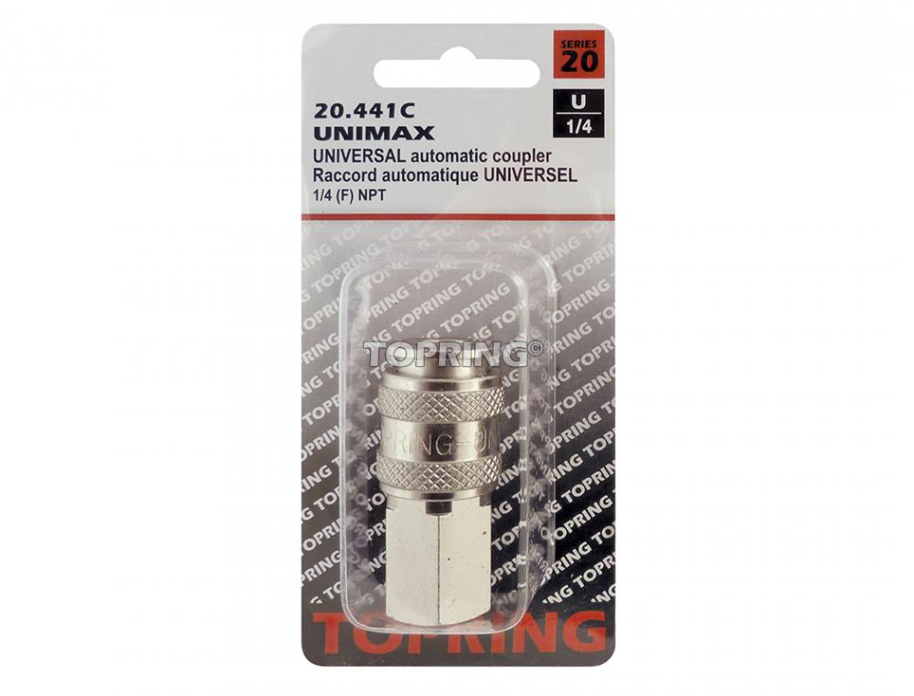 Raccord rapide 1/4 universel en acier 1/4 (F) NPT