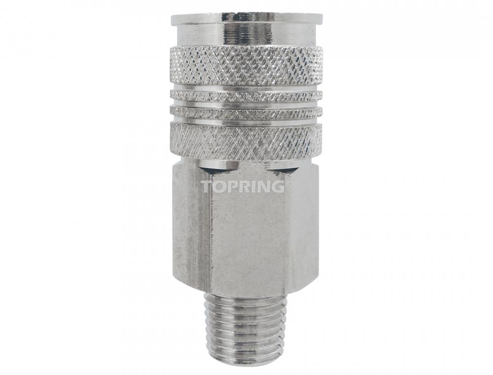 Raccord rapide 1/4 po 3 en 1 en laiton 1/4 (M) NPT (multiple de 10)