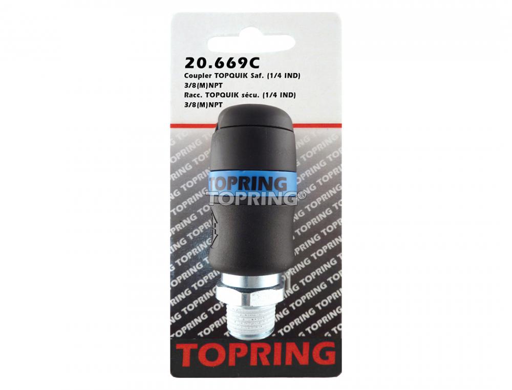 Raccord rapide 1/4 industriel en composite 3/8 (M) NPT