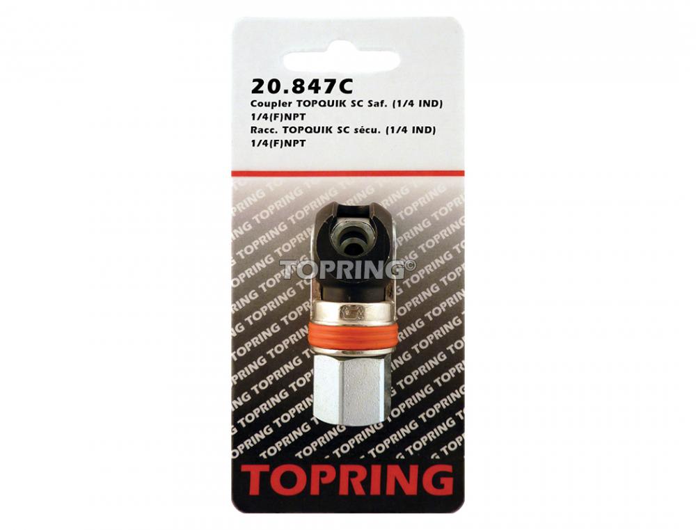 Raccord rapide 1/4 industriel en acier 1/4 (F) NPT