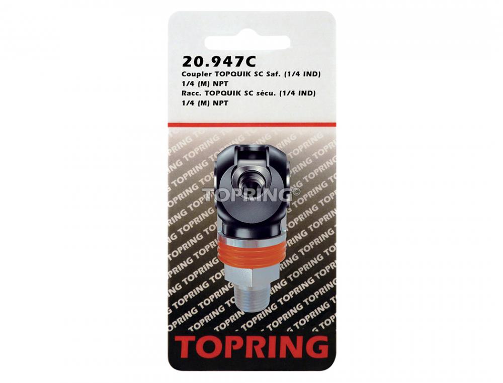 Raccord rapide 1/4 industriel en acier 1/4 (M) NPT