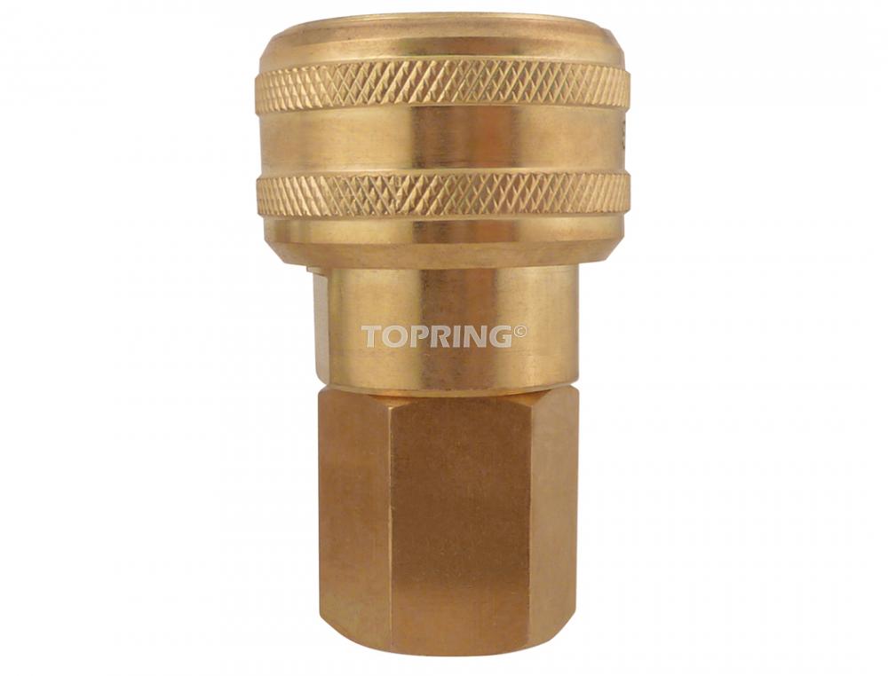 Raccord rapide 3/8 industriel en laiton 1/2 (F) NPT (multiple de 5)