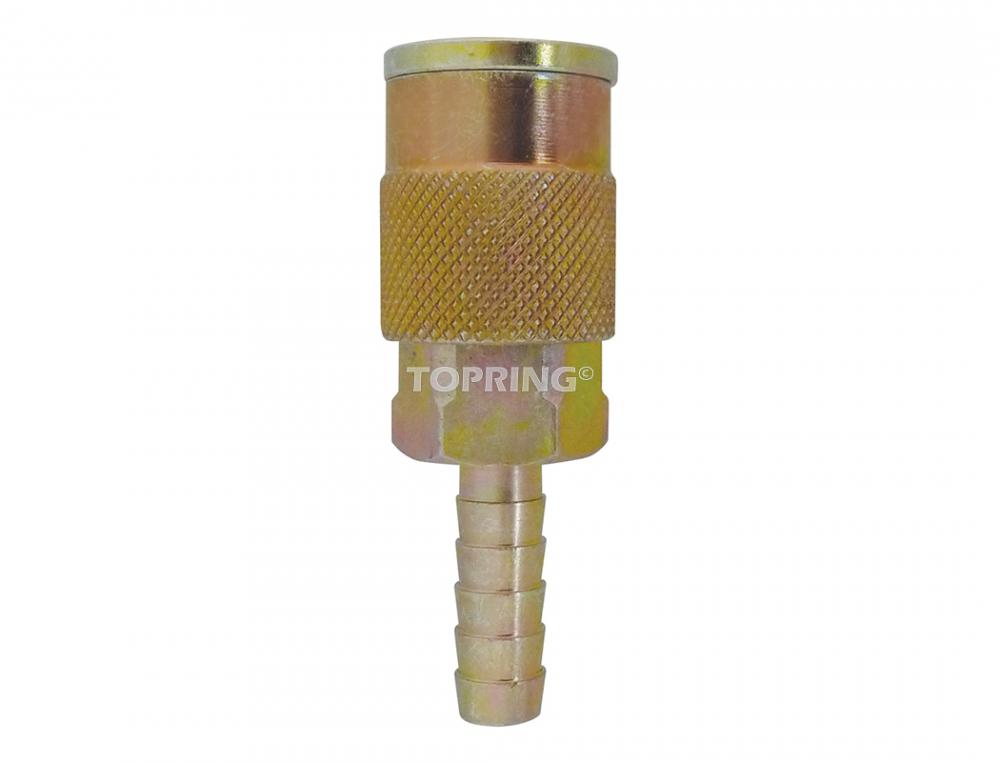 Raccord rapide 3/8 industriel en acier avec barbillon pour tuyau 1/2 (multiple de 5)