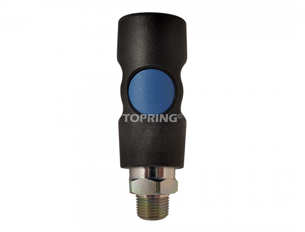 Raccord rapide 3/8 industriel en composite 1/2 (M) NPT