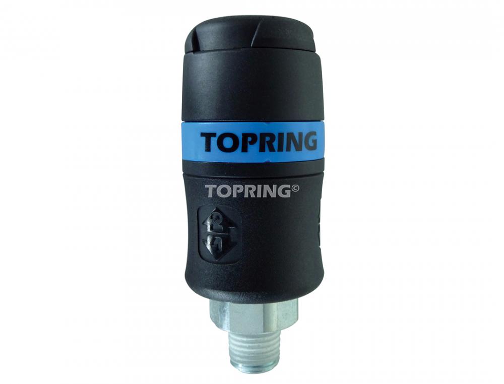 Raccord rapide 3/8 industriel en composite 1/2 (M) NPT