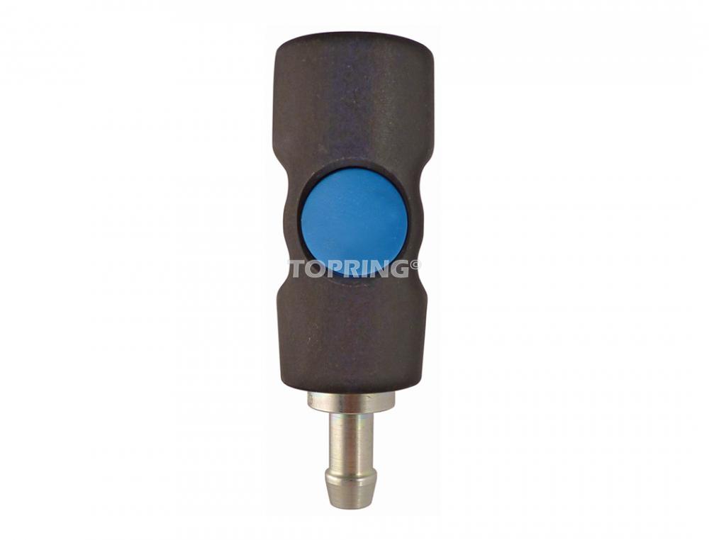 Raccord rapide 3/8 industriel en composite avec barbillon pour tuyau 1/2