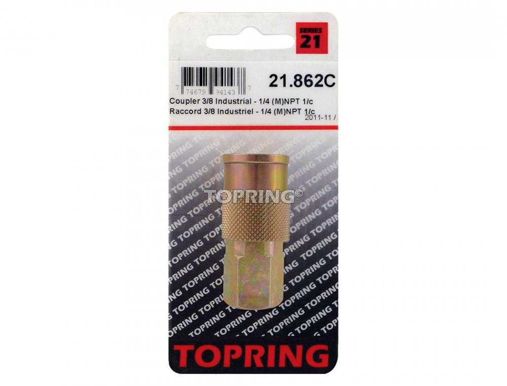 Raccord rapide 3/8 industriel en acier 3/8 (F) NPT