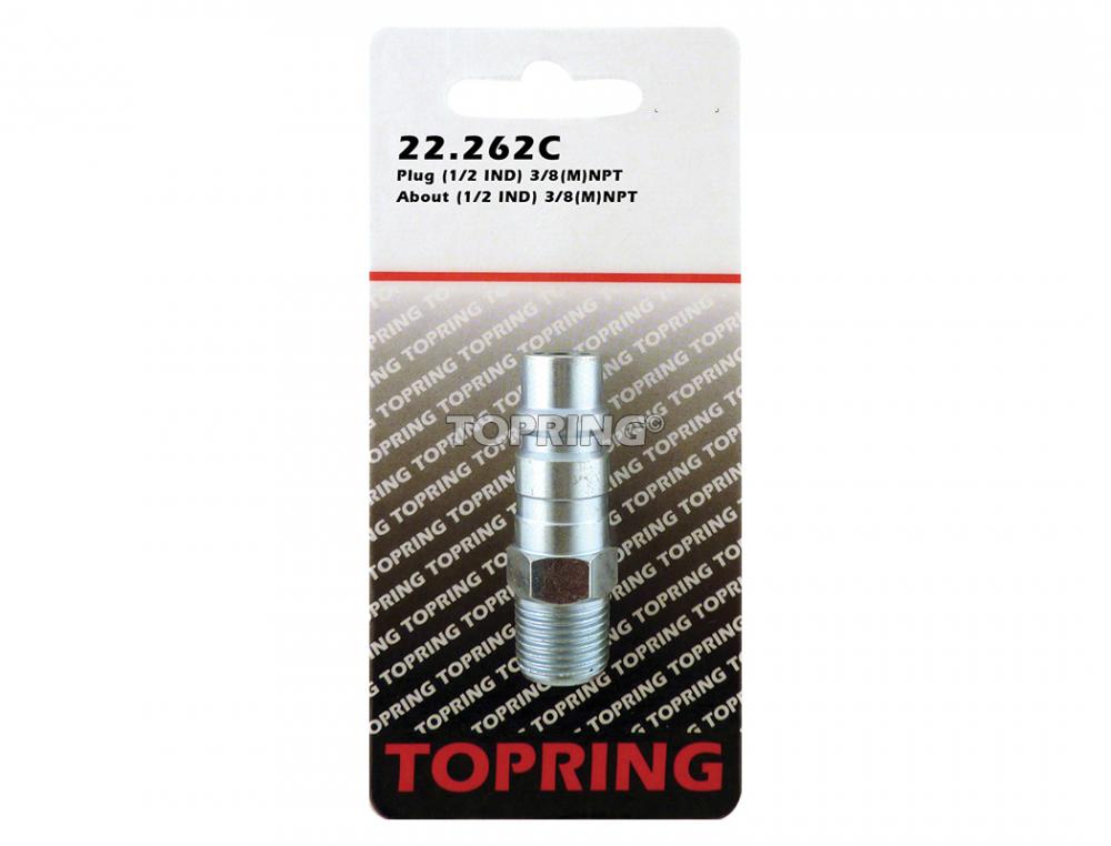 Embout 1/2 industriel en acier 3/8 (M) NPT