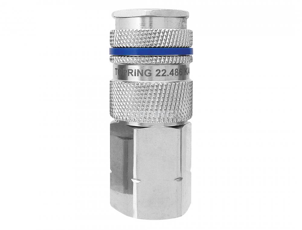 Raccord rapide 1/2 industriel en laiton 1/2 (F) NPT