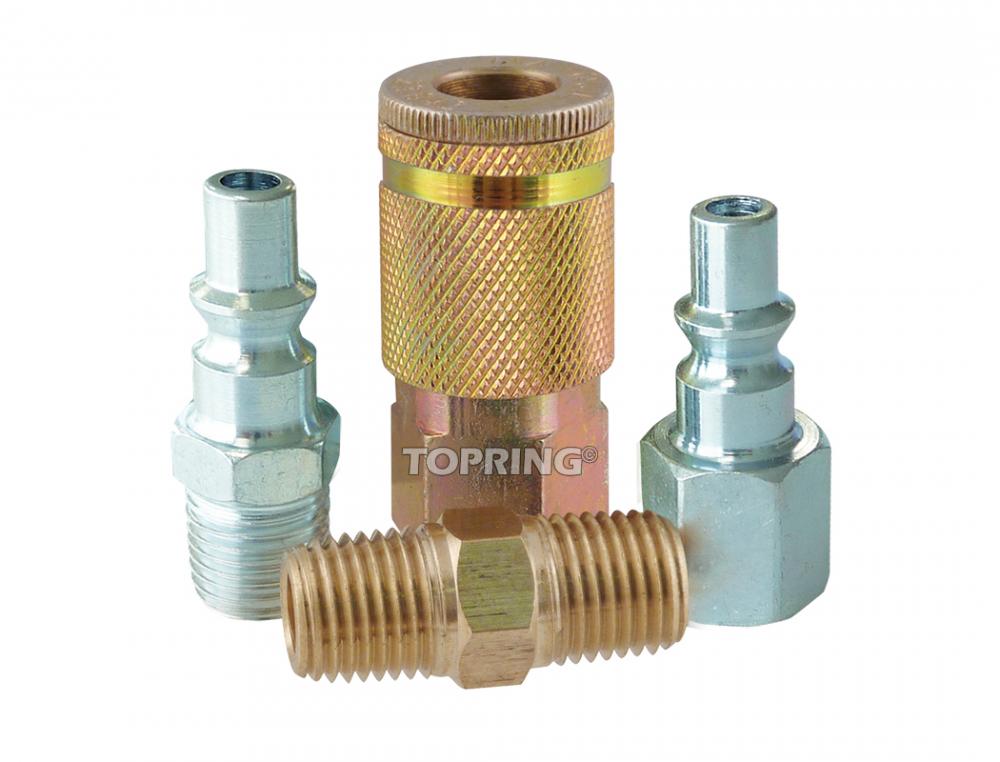 Ensemble 1/4 Aro 210 avec union, raccord rapide en acier 1/4 (F) NPT et 2 embouts