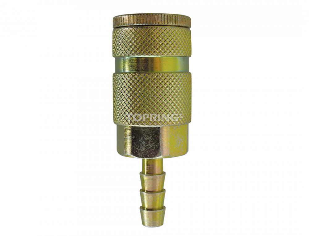 Raccord rapide 1/4 Aro 210 en acier avec barbillon pour tuyau 3/8 (multiple de 10)