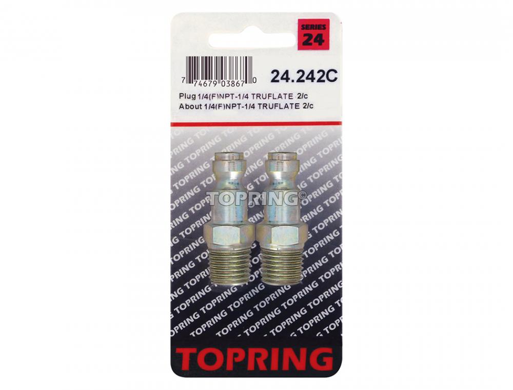 Embout 1/4 Truflate en acier 1/4 (M) NPT (multiple de 2)