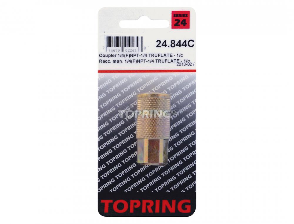 Raccord rapide 1/4 Truflate en acier 1/4 (F) NPT