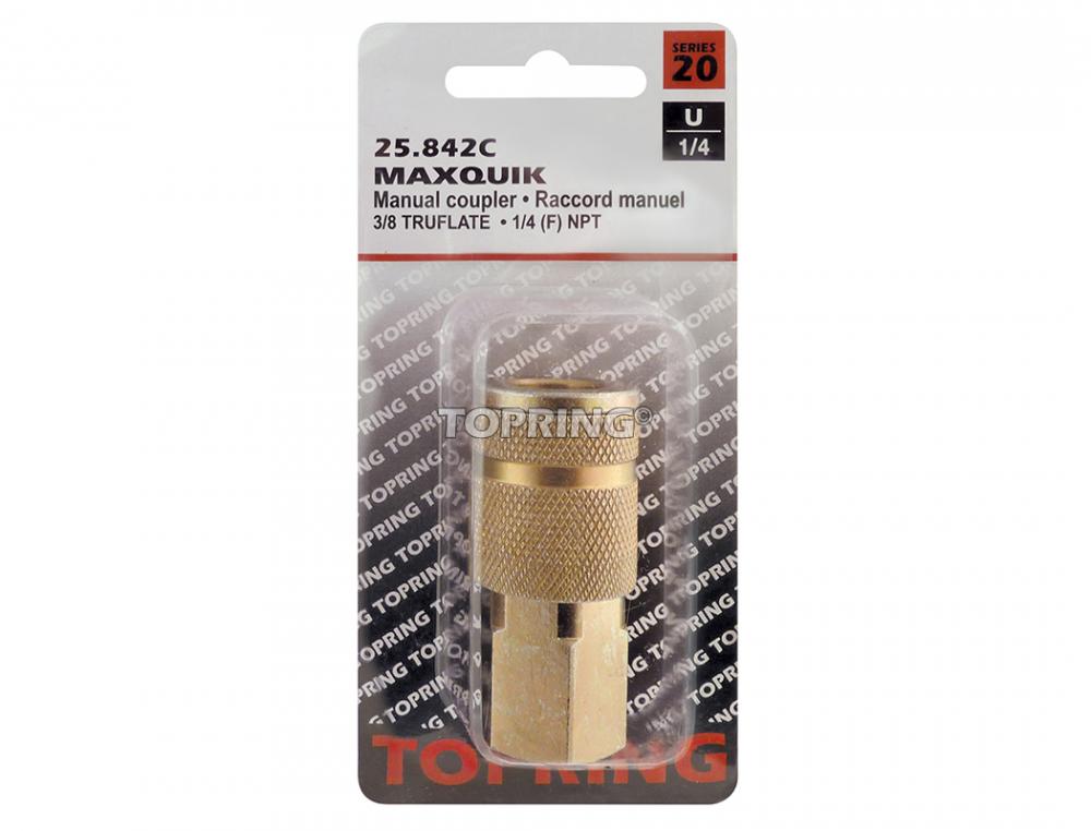 Raccord rapide 3/8 Truflate en acier 1/4 (F) NPT