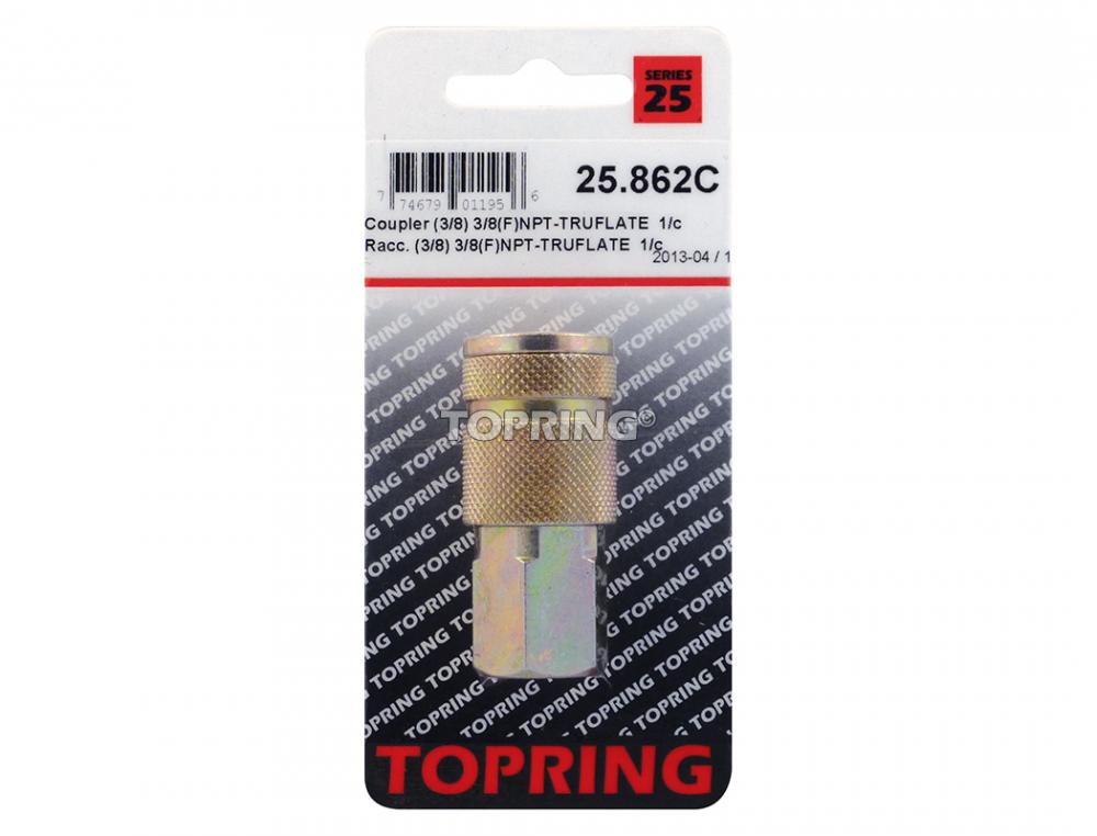 Raccord rapide 3/8 Truflate en acier 3/8 (F) NPT