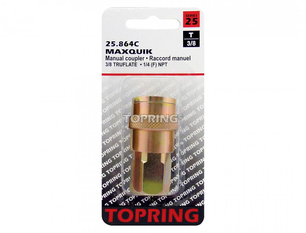 Raccord rapide 3/8 Truflate en acier 3/8 (F) NPT