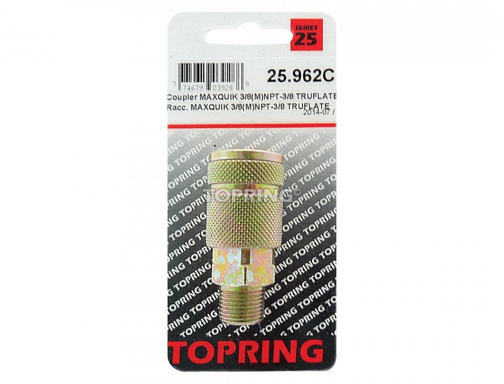 Raccord rapide 3/8 Truflate en acier 3/8 (M) NPT