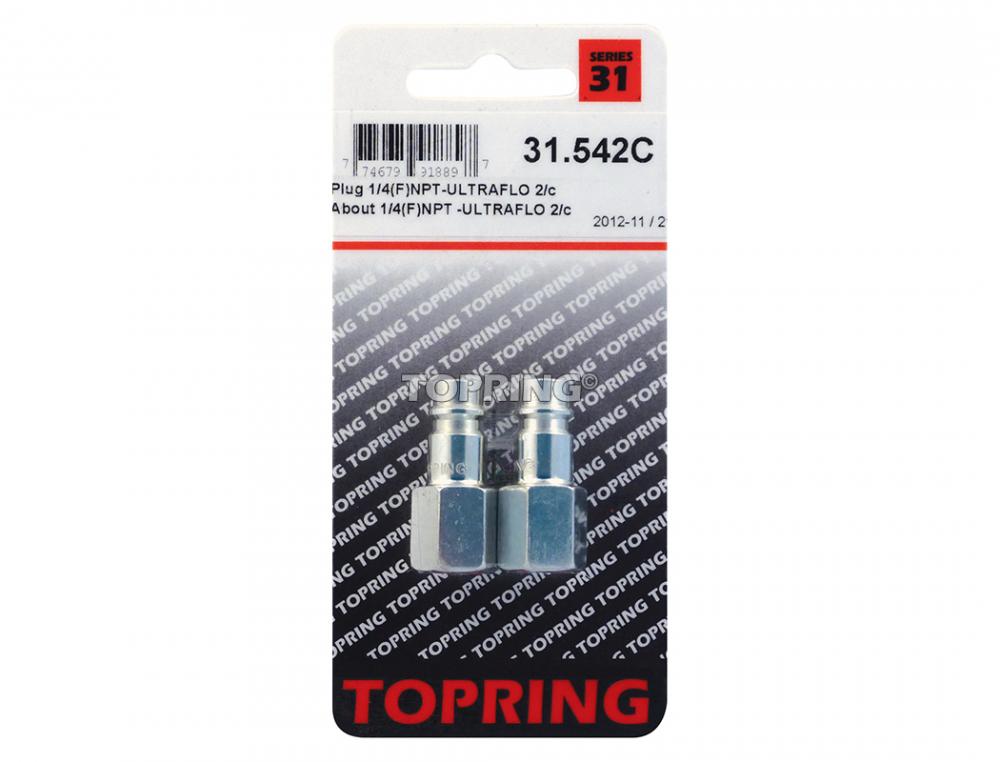 Embout 7.8 mm Ultraflo en acier 1/4 (F) NPT (multiple de 2)