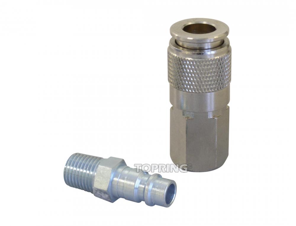 Ensemble 7.8 mm Ultraflo avec raccord rapide en acier 1/4 (F) NPT et 1 embout
