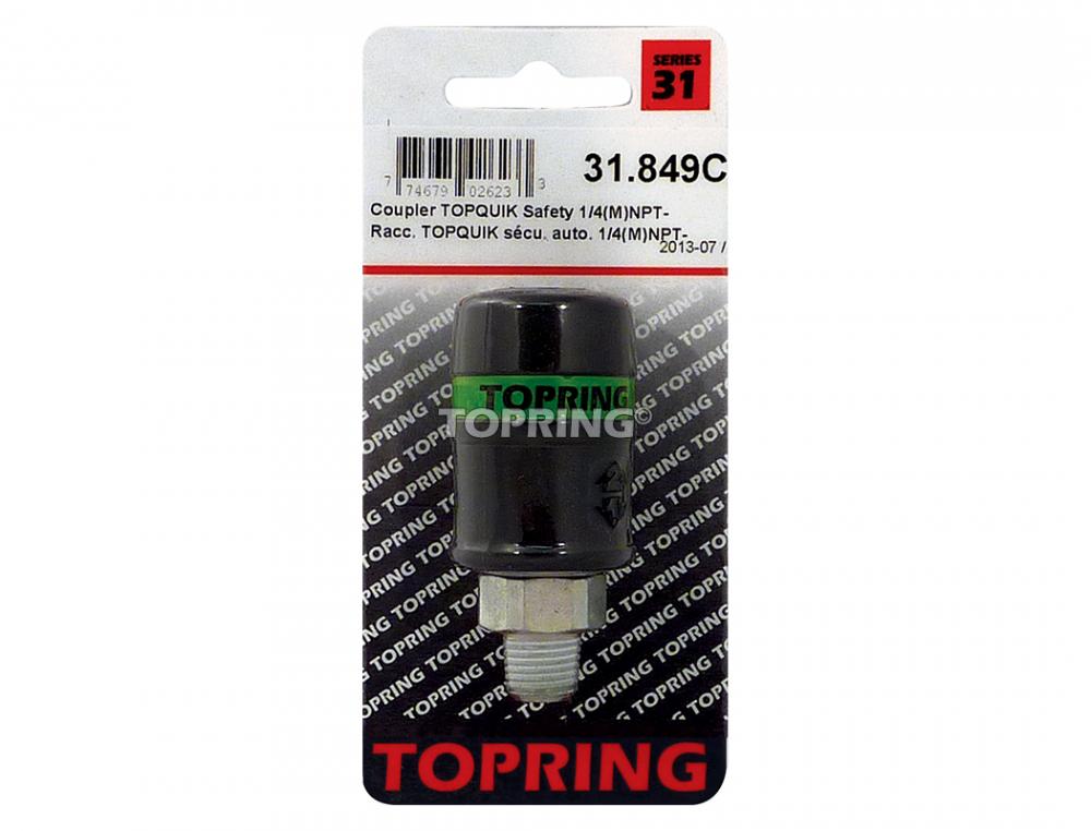 Raccord rapide 7.8 mm Ultraflo en composite 1/4 (M) NPT