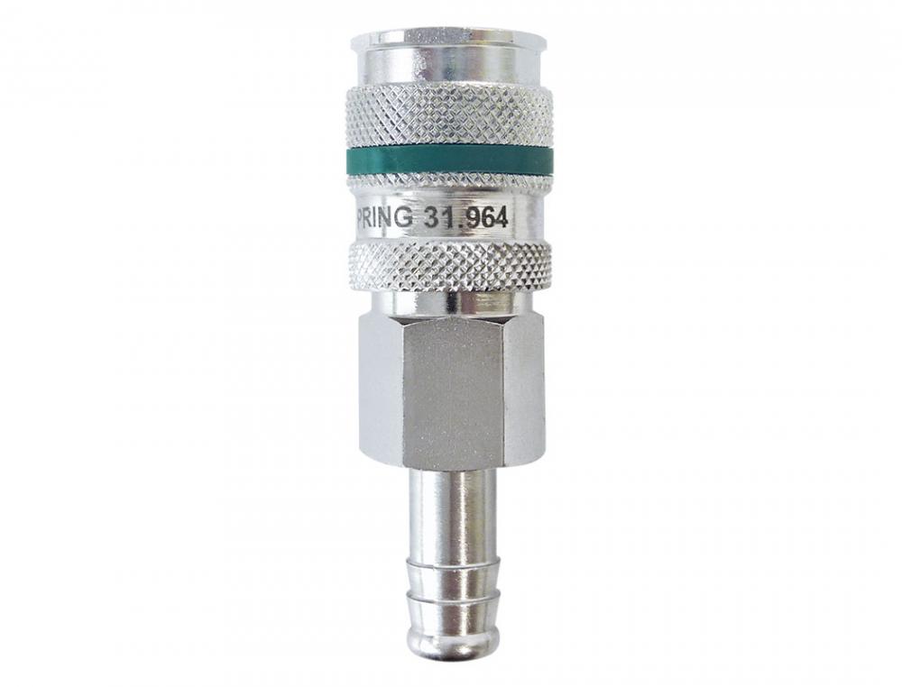 Raccord rapide 7.8 mm Ultraflo en acier avec barbillon pour tuyau 3/8