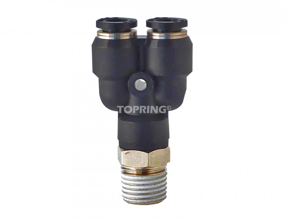 Racc. (M) en &#34;Y&#34; 8mm x 1/4(M)BSPT TOPFIT
