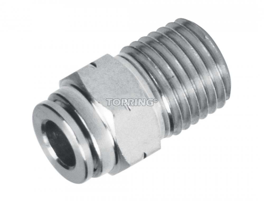 Racc. (M) 1/2 x 1/2(M)NPT Inox TOPFIT