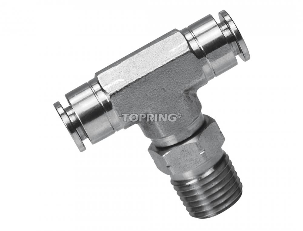 Jonct. (M) &#34;T&#34; piv. 1/2 x 1/2(M)NPT Inox TOPFIT