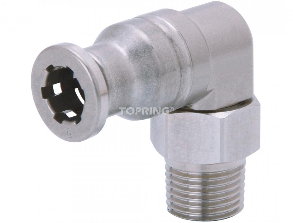 Coude (M) piv. 12mm x 1/2(M)BSPT Inox TOPFIT