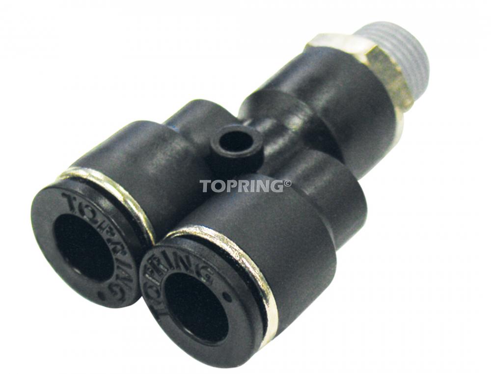 Racc. (M) en &#34;Y&#34; 8mm x 1/2(M)BSPT MAXFIT