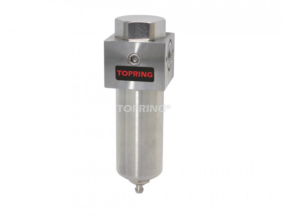 Filtre 5 microns avec bol en acier inoxydable 1/4 (F) NPT S51
