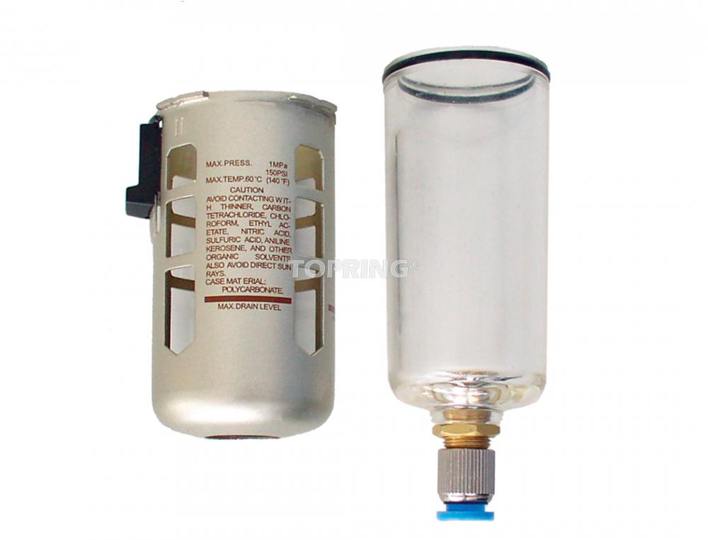 Bol en polycarbonate et protecteur pour filtre, filtre coalescent et filtre régulateur S51