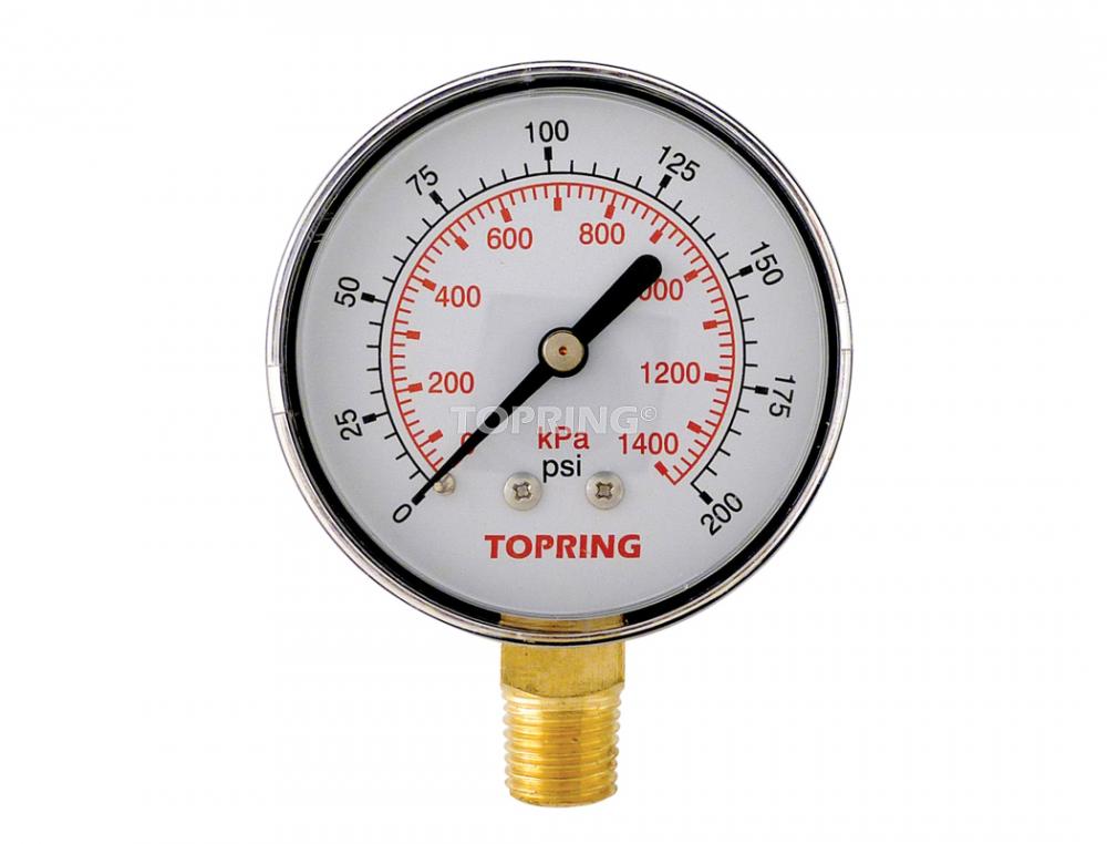 Manomètre 2-1/2&#34; - 1/4NPT LM 0-200
