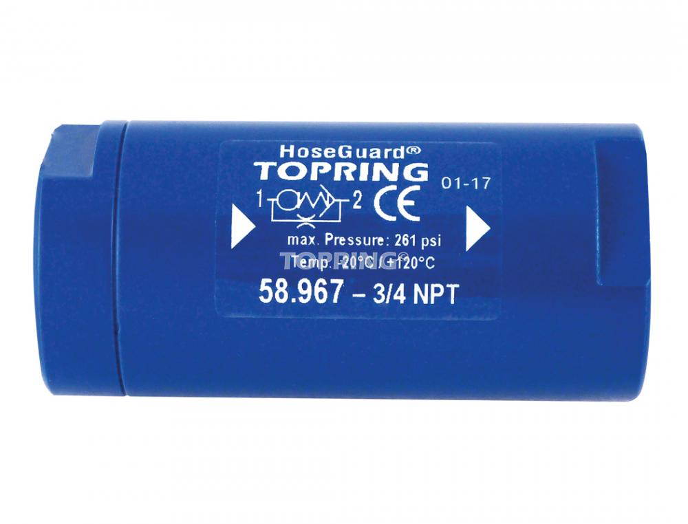 Soupape anti-coups de fouet en aluminium 127 SCFM 3/4 (F) ?  3/4 (F) NP