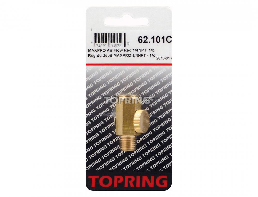 Valve de contrôle de débit en laiton 1/4 (F-M) NPT