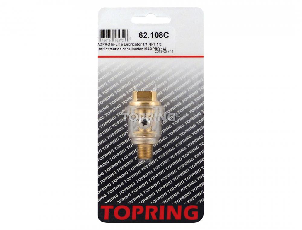 Lubrificateur 2 po pour outil à air 1/4 (F) à 1/4 (M) NPT