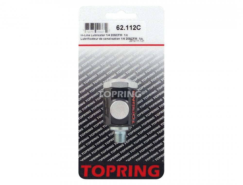 Lubrificateur en aluminium pour outil ?  air 1/4 (F) ?  1/4 (M) N