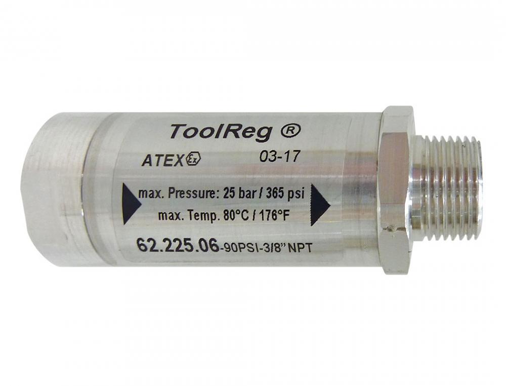R?Šgulateur de pression pr?Šr?Šgl?Še en aluminium 90 PSI 3/8 (F) ?  3/8 (M