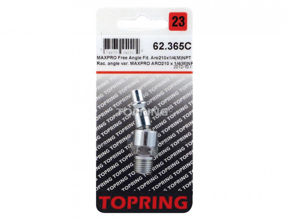 Embout pivotant 1/4 Aro 210 en acier 1/4 (M) NPT