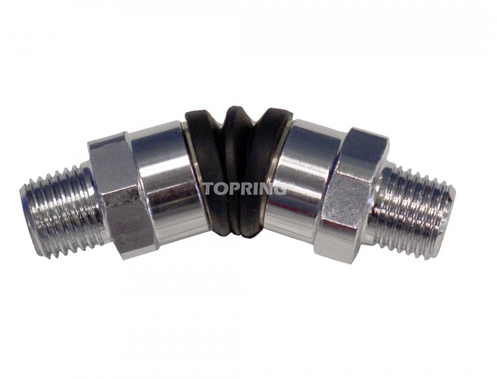 Racc. angle var. 45° 1/4(M) x 1/4(M)NPT MAXPRO