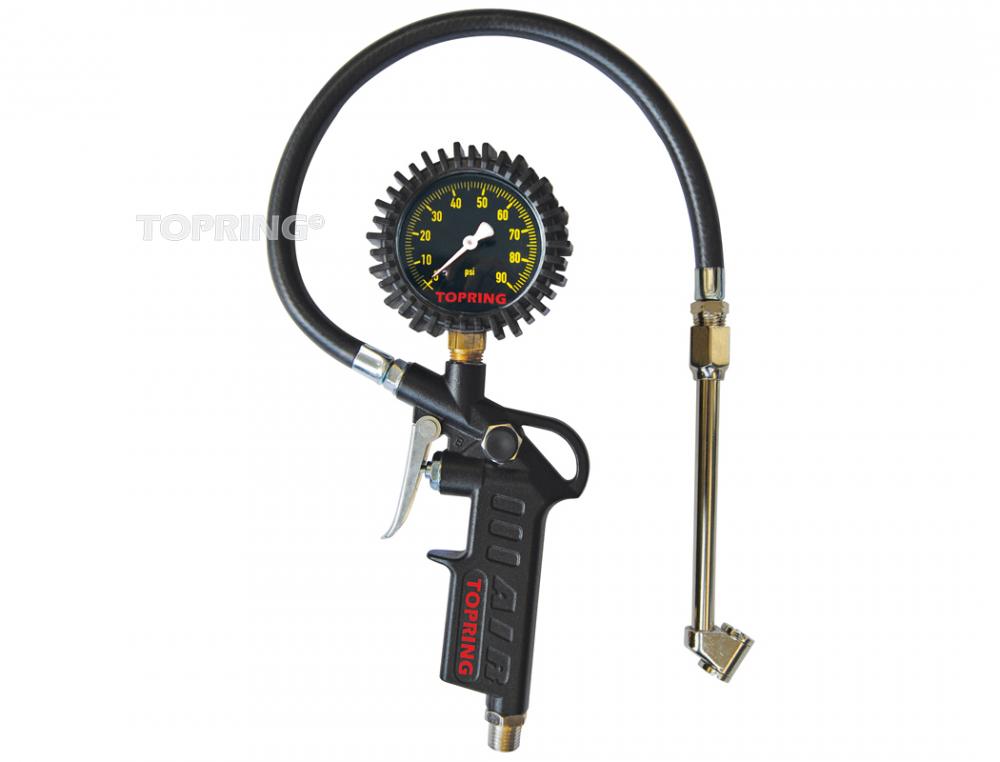 Jauge gonflage pistolet pied jum 15&#34; 0-90PSI