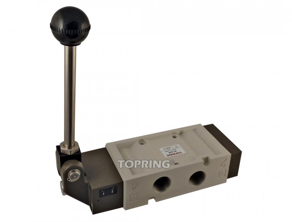 Valve manuelle ?  manette ?  d?Štente 5/2 voies 1/2 (F)