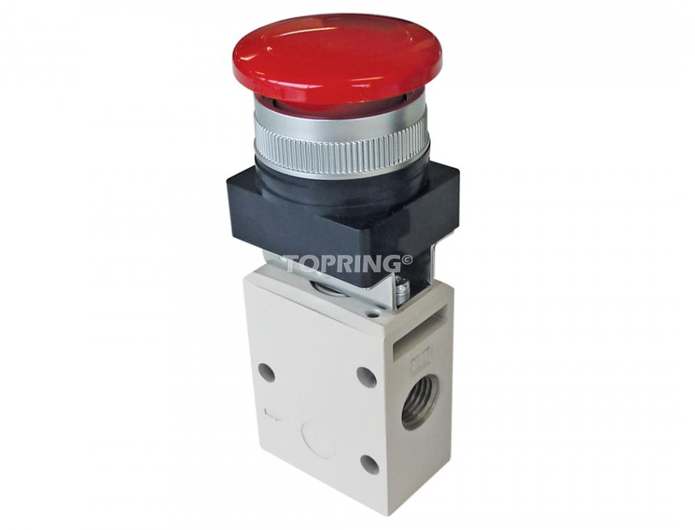 Valve manuelle ?  bouton champignon 3/2 voies 1/4 (F) NP
